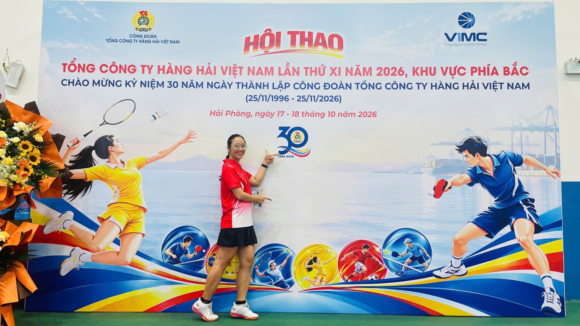 VĐV Môn Cầu lông - Trần Thùy Dương NV Phòng Hành chính